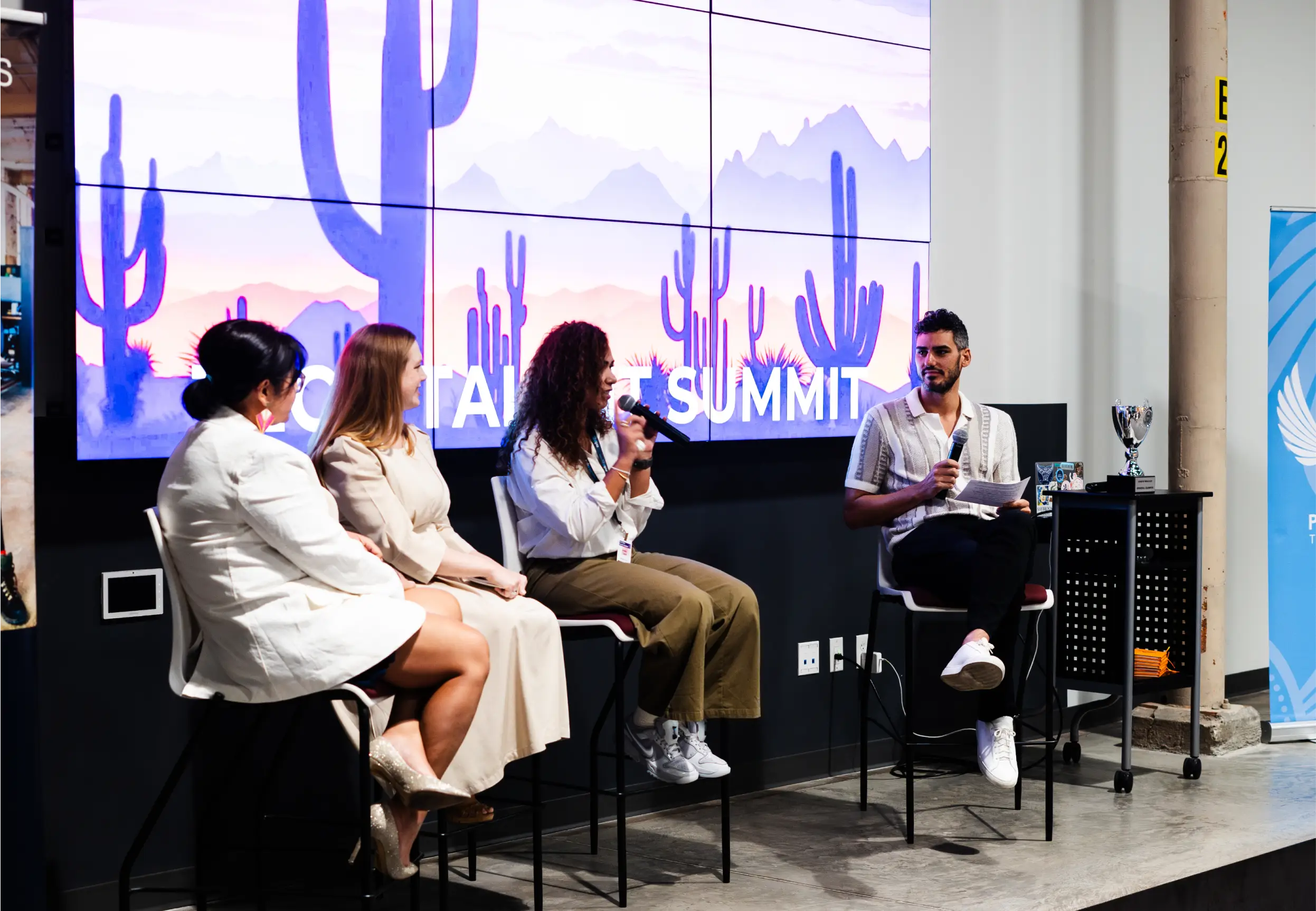 Speaker presenting at the summit